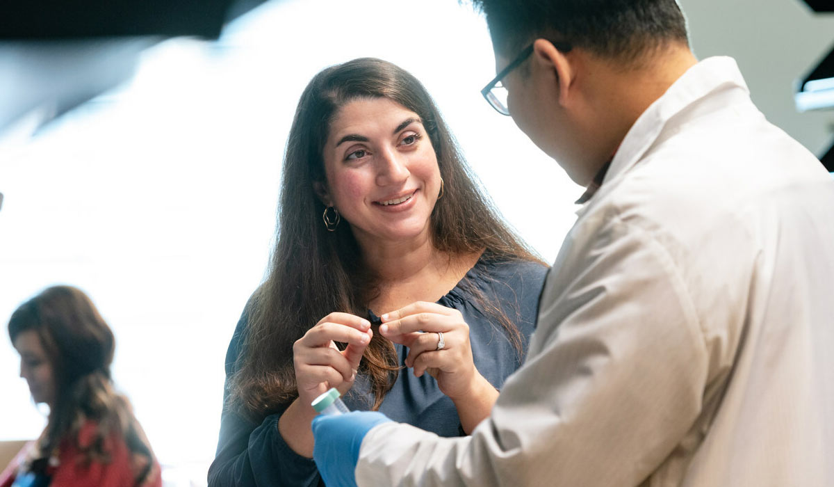Christina Theodoris and her colleagues at Gladstone Institutes, the Broad Institute of MIT and Harvard, and Dana-Farber Cancer Institute trained a computer model to understand how genes interact. Photo: Michael Short/Gladstone Institutes